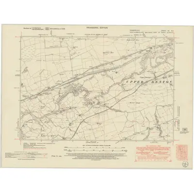 1946 Map of Cumberland XII.SE, 1952 Print