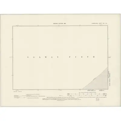 1899 Map of Cumberland XIIIa.NE, 1901 Print
