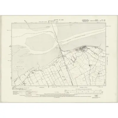 1924 Map of Cumberland XIV.NE, 1926 Print