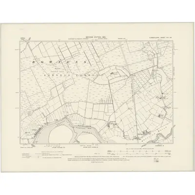 1899 Map of Cumberland XIV.SE, 1901 Print