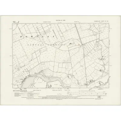 1924 Map of Cumberland XIV.SE, 1926 Print