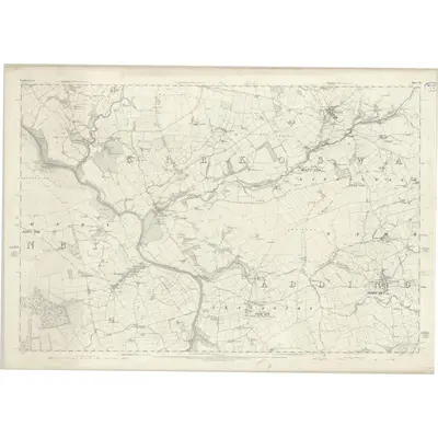 1860 Map of Cumberland XL, 1867 Print