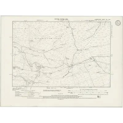 1898 Map of Cumberland XLI.NW, 1946 Print