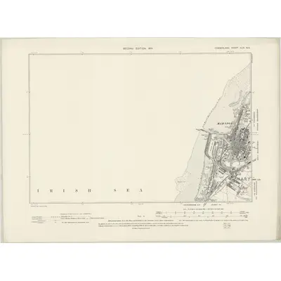 1899 Map of Cumberland XLIV.NE, 1901 Print