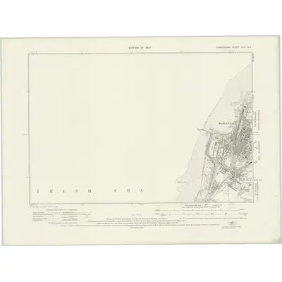 1923 Map of Cumberland XLIV.NE, 1927 Print