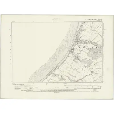 1923 Map of Cumberland XLIV.SE, 1926 Print