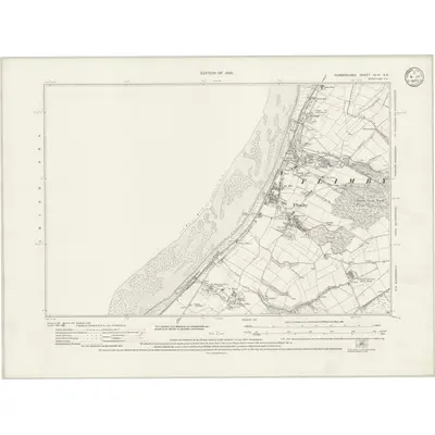 1923 Map of Cumberland XLIV.SE, 1932 Print