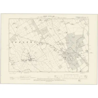 1898 Map of Cumberland XLIX.NW, 1900 Print