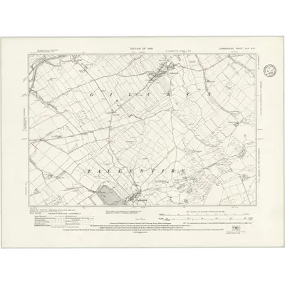 1923 Map of Cumberland XLV.NE, 1934 Print