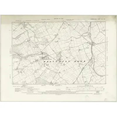 1923 Map of Cumberland XLV.SW, 1927 Print