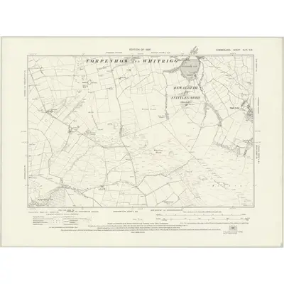 1923 Map of Cumberland XLVI.NE, 1926 Print