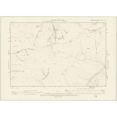 1898 Map of Cumberland XLVII.SE, 1900 Print