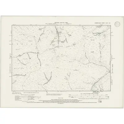 1898 Map of Cumberland XLVII.SE, 1946 Print