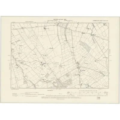 1899 Map of Cumberland XLVIII.NE, 1900 Print