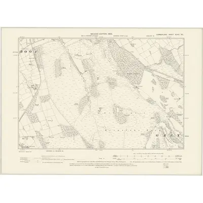 1899 Map of Cumberland XLVIII.SE, 1900 Print
