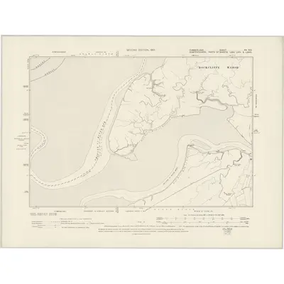 1899 Map of Cumberland XV.NE, 1901 Print