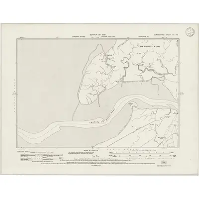 1924 Map of Cumberland XV.NE, 1926 Print