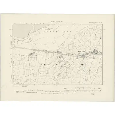 1899 Map of Cumberland XV.SE, 1901 Print