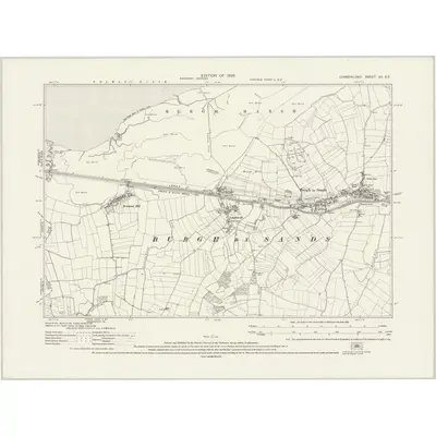 1924 Map of Cumberland XV.SE, 1926 Print