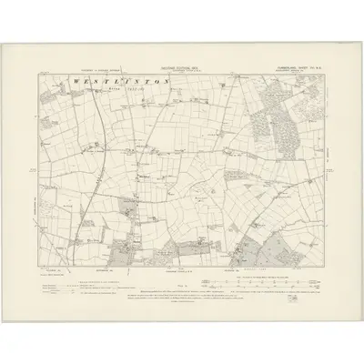 1899 Map of Cumberland XVI.NE, 1901 Print