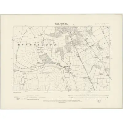 1899 Map of Cumberland XVI.NW, 1901 Print