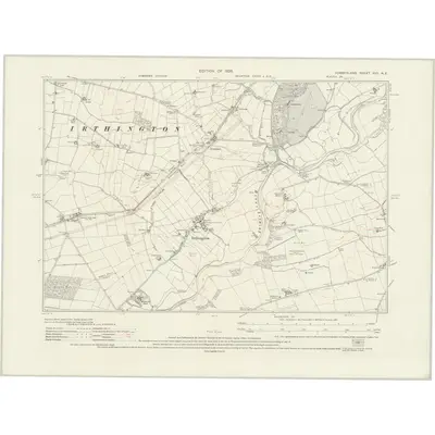 1924 Map of Cumberland XVII.NE, 1926 Print