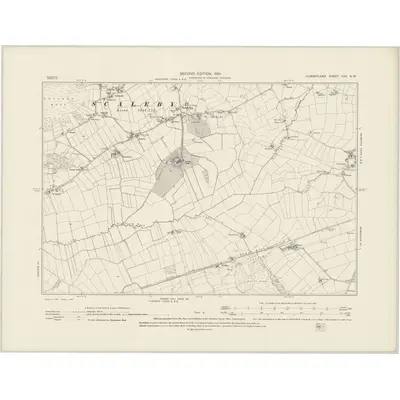 1899 Map of Cumberland XVII.NW, 1901 Print