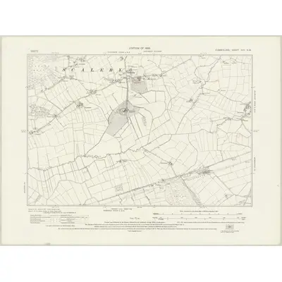 1924 Map of Cumberland XVII.NW, 1926 Print