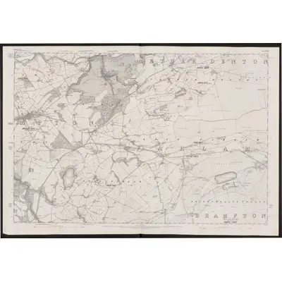 1863 Map of Cumberland XVIII, 1868 Print