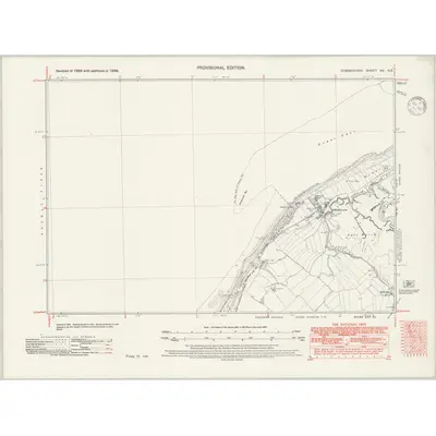 1938 Map of Cumberland XX.NE, 1946 Print