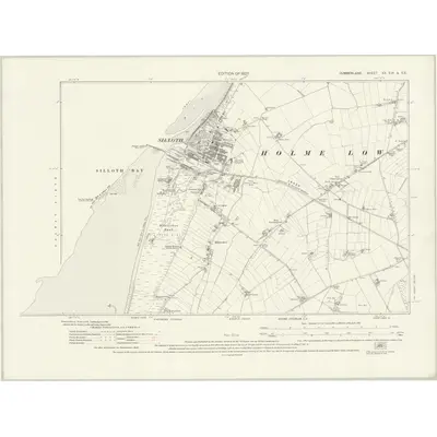 1923 Map of Cumberland XX.SW & SE, 1927 Print