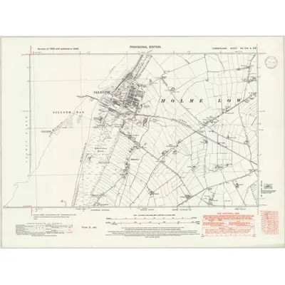1938 Map of Cumberland XX.SW & SE, 1947 Print