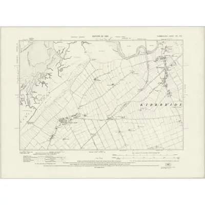 1924 Map of Cumberland XXI.NE, 1926 Print
