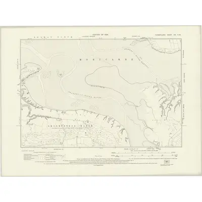 1924 Map of Cumberland XXI.NW, 1926 Print