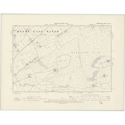 1899 Map of Cumberland XXI.SE, 1901 Print