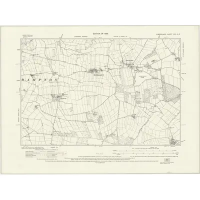 1924 Map of Cumberland XXII.NE, 1926 Print