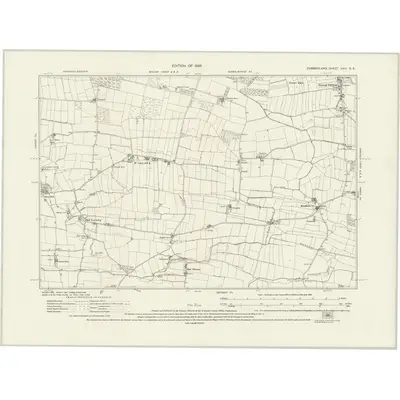 1924 Map of Cumberland XXII.SE, 1926 Print