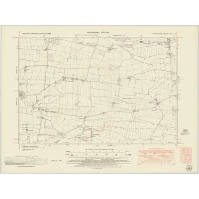 1946 Map of Cumberland XXII.SE, 1951 Print