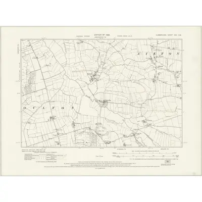 1924 Map of Cumberland XXII.SW, 1926 Print