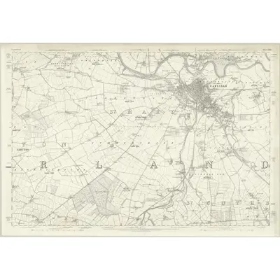 1865 Map of Cumberland XXIII, 1868 Print