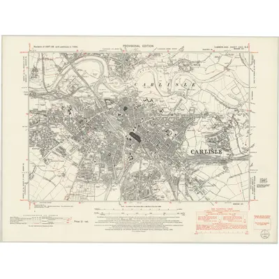 1946 Map of Cumberland XXIII.NE, 1952 Print