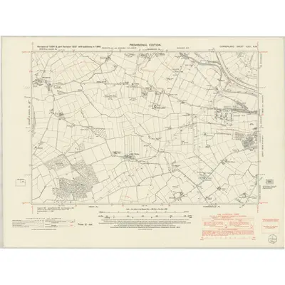1946 Map of Cumberland XXIII.NW, 1952 Print
