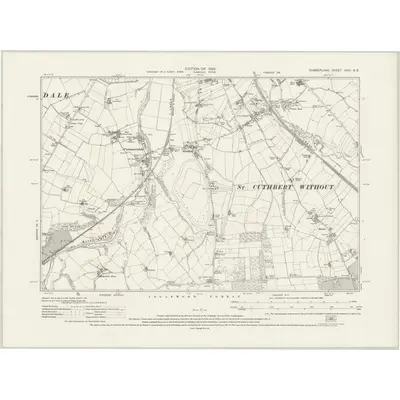 1924 Map of Cumberland XXIII.SE, 1926 Print