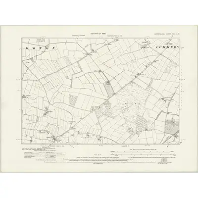 1923 Map of Cumberland XXIII.SW, 1926 Print
