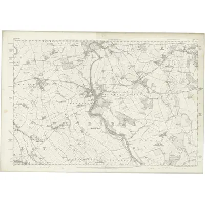 1861 Map of Cumberland XXIV, 1868 Print