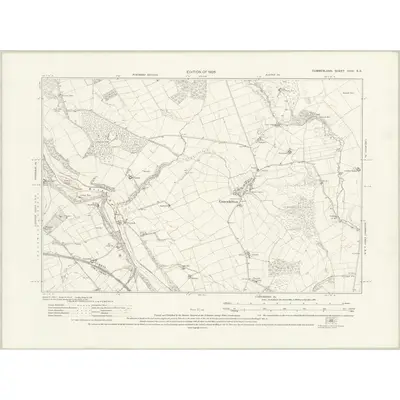1923 Map of Cumberland XXIV.SE, 1926 Print
