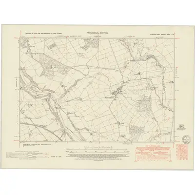 1946 Map of Cumberland XXIV.SE, 1951 Print