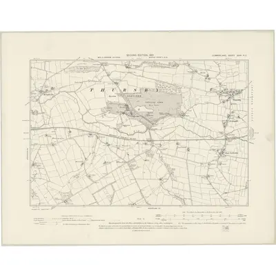 1899 Map of Cumberland XXIX.NE, 1901 Print