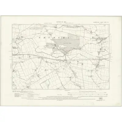 1924 Map of Cumberland XXIX.NE, 1927 Print
