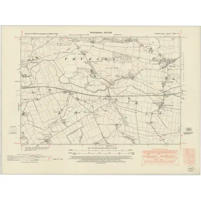 1946 Map of Cumberland XXIX.NE, 1952 Print